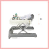 BABYMOOV Girello-Spingitore - Scalabile - Pieghevole compatto - Musicale, Zinco