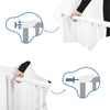 Badabulle Deco Pop Black Allungabile Barrier Security Fixation Pressure & Screw (63.5 - 106cm)