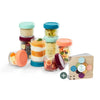 Babymoov Babybols - 8 barattoli in vetro da 120 e 240 ml - ermetici - Libretto di ricette biologiche incluso