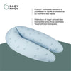 Babymoov B.Love Maternità e cuscino per l'allattamento con riempimento di microbille ultra -tte - Made in Europa, blu