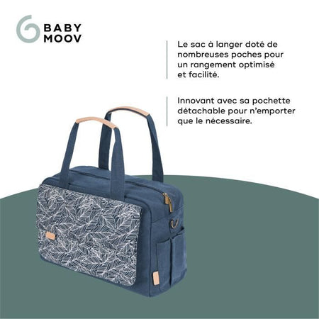Borsa fasciatoio Day to Day Babymoov - Trendy e funzionale, Capacità 23 L, Molte tasche, 6 Accessori inclusi, Palmo
