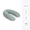 doomoo Buddy Cuscino per maternità e allattamento - Comfort ottimale per mamma e bambino, Tetra Jersey Green