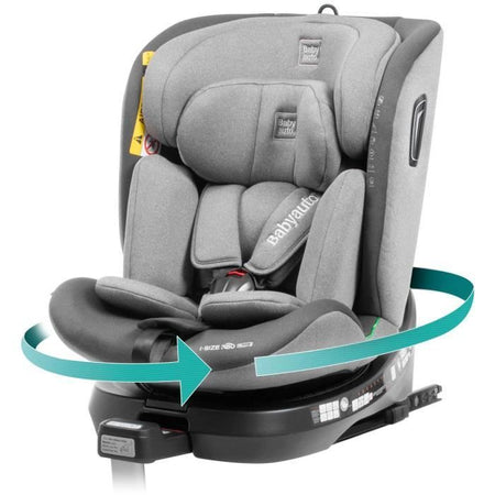Seggiolino auto - BABYAUTO - AITANA GRIGIO ANTRACITE - Dalla nascita a 12 anni - 0-36 kg - I-Size - ISOFIX - Girevole 360 - ECE R129