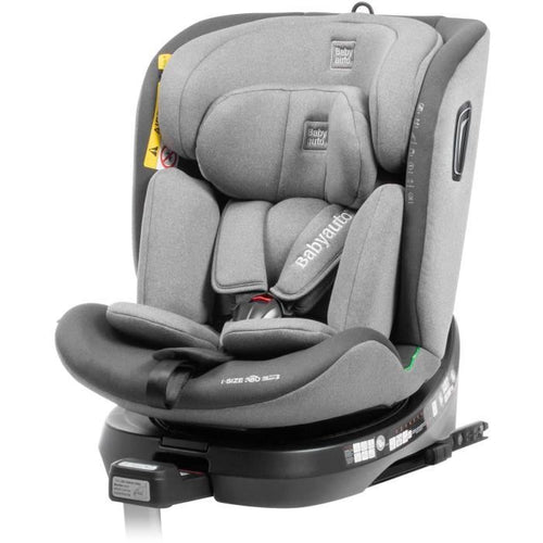 Seggiolino auto - BABYAUTO - AITANA GRIGIO ANTRACITE - Dalla nascita a 12 anni - 0-36 kg - I-Size - ISOFIX - Girevole 360 - ECE R129
