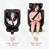 Seggiolino auto - BABYAUTO - SCUDDA GREY DOBBY - Dalla nascita a 12 anni - 0-36 kg - I-Size - ISOFIX - Girevole 360 - ECE R129