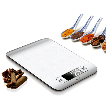 SOGO BILANCIA elettronica da cucina , acciaio inossidabile, dimensioni piccole e compatte