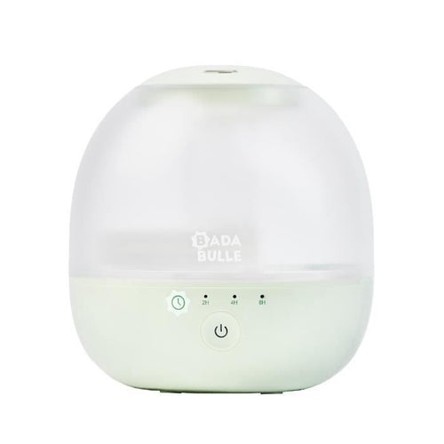 Umidificatore a bolle Badabulle - Garantisce un buon livello di umidità - Luce notturna integrata - Ugello orientabile a 360 - Durata della batteria fino a 16 ore (2L)