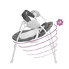 Altalena elettrica Comfort Badabulle - Pieghevole - Ultra compatta - Arco gioco rimovibile, Moonlight