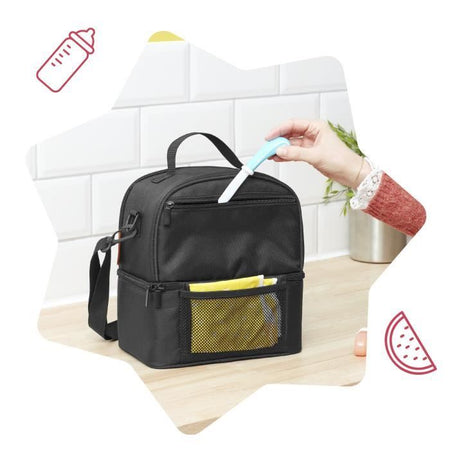 BADABULLE Borsa porta pranzo termica Pick & Go multipocket