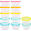 Badabulle Set di 12 vasetti portaoggetti per bebè, 250ml