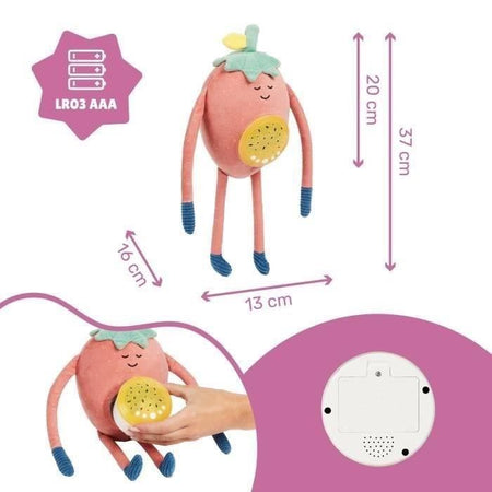 Luce notturna in peluche BADABULLE - Modello: BARNABE, proiezione per addormentarsi dolcemente