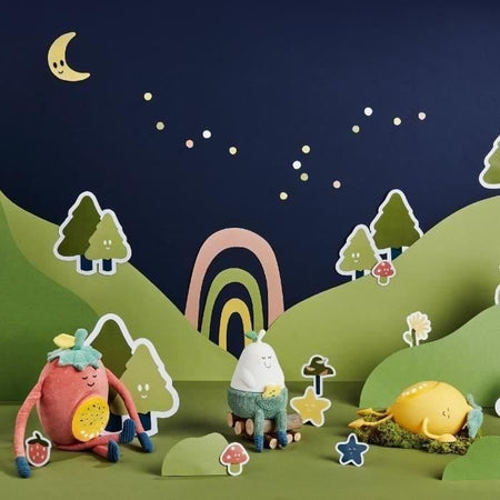 Luce notturna in peluche BADABULLE - Modello: BARNABE, proiezione per addormentarsi dolcemente