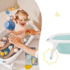 BADABULLE Vasca da bagno pieghevole, 35L, super compatta, tappo di scarico con indicatore di calore, design divertente