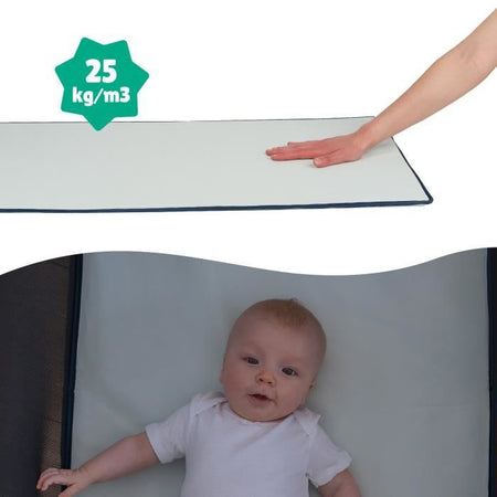 Lettino da viaggio Badabulle Easy Clip - Facile da piegare e aprire - Letto leggero e compatto con borsa per il trasporto inclusa - Materasso incluso