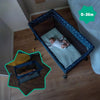 Lettino da viaggio Badabulle Easy Clip - Facile da piegare e aprire - Letto leggero e compatto con borsa per il trasporto inclusa - Materasso incluso