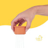 Badabulle Set di 7 tazze impilabili numerate - Giocattoli da bagno in morbido silicone