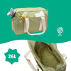 Borsa fasciatoio Badabulle Bowling - Grande capacità 20 L - Piano fasciatoio e accessori per passeggino inclusi, Oliva