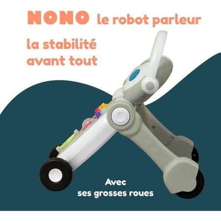 Baby Walker - BAMBISOL - Nono il Robot - Da 10 a 36 mesi - Parlante - Musicale - Giochi Elettronici Interattivi - Bianco