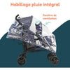 Passeggino doppio bastone BAMBISOL - 6-36 mesi per il sedile anteriore (max 15 kg) e 0-36 mesi (max 15 kg) per il sedile posteriore