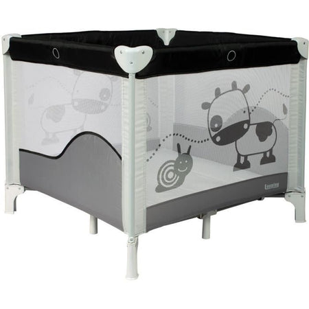 BAMBISOL - Box/culla pieghevole per bambini 90x90 cm con 2 livelli per dormire - Borsa per il trasporto, area giochi