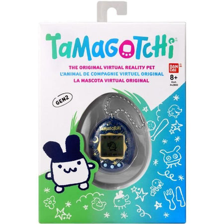 Tamagotchi - BANDAI - Tamagotchi originale - Notte stellata - animale domestico elettronico virtuale con schermo a colori, 3 pulsanti e giochi