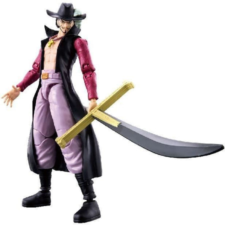 Figura articolata Anime Heroes - BANDAI - One Piece - Dracule Mihawk Hawkeye - 17 cm