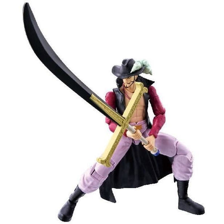 Figura articolata Anime Heroes - BANDAI - One Piece - Dracule Mihawk Hawkeye - 17 cm