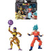 Statuetta Dragon Ball Super Dragon Stars 17 cm - Golden Frieza vs Super Saiyan Blue Goku - BANDAI