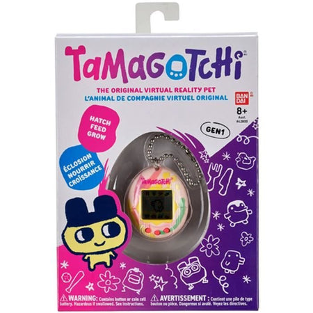 Bandai - Tamagotchi - Tamagotchi Originale - Art Style - Animale Domestico Elettronico Virtuale con Schermo, 3 Pulsanti e Giochi - 42883