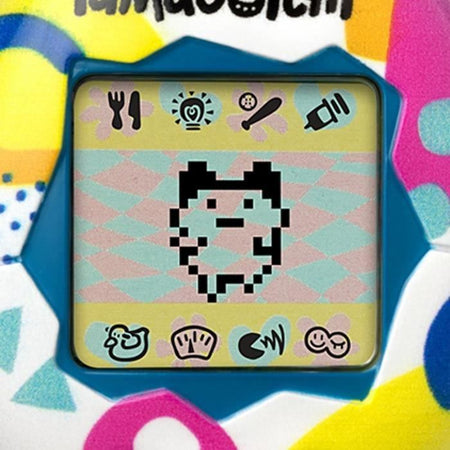 Tamagotchi - BANDAI - Tamagotchi originale - Memphis Style - animale domestico elettronico virtuale con schermo a colori, 3 pulsanti e giochi