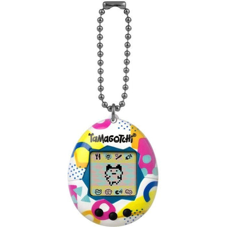 Tamagotchi - BANDAI - Tamagotchi originale - Memphis Style - animale domestico elettronico virtuale con schermo a colori, 3 pulsanti e giochi