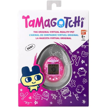 BANDAI - Tamagotchi - Tamagotchi originale - Lots of love - animale elettronico virtuale con schermo a colori, 3 pulsanti e giochi - 42975