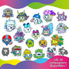 Bandai Tamagotchi Uni Tamagotchi connesso con braccialetto orologio Animale domestico virtuale Modello rosa 43351