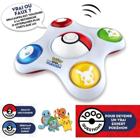 BANDAI Pokémon Trainer Quiz Interactive Electronic Game - Parla francese