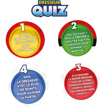 BANDAI Pokémon Trainer Quiz Interactive Electronic Game - Parla francese