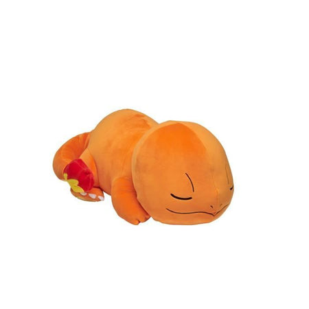 Peluche Salameche Sleeps 40cm - BANDAI - Pokémon - Piumino o Cuscino per Bambini dai 2 Anni in su