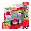 Clip Belt 'N' Go Bandai - Pokémon - 1 cintura, 1 Poké Ball, 1 Nest Ball e 1 Figurina 5 cm Bulbizarra