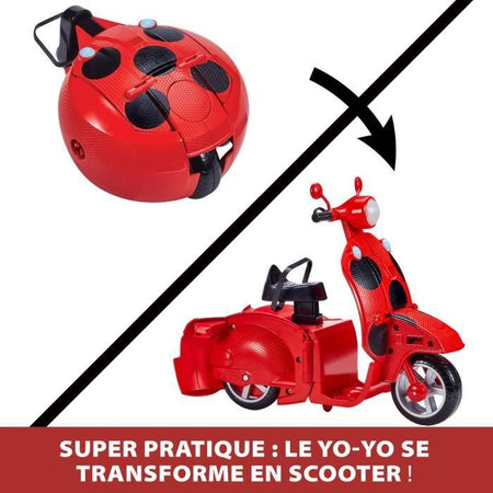 Scooter Miracollous Switch'n Go + Ladybug Lucky Charm Bandai 26 cm bambola articolata - P50668