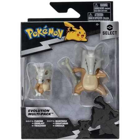 Pokémon - Osselait (5 cm) e Ossatueur Evolution Pack (10 cm) - Bandai