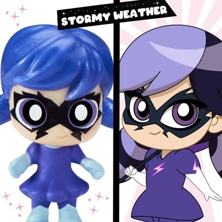 BANDAI - Miraculous Ladybug - Parco divertimenti Chibi Mini Universe - Mini figure di Marinette e Climatika incluse - P50553