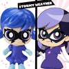 BANDAI - Miraculous Ladybug - Parco divertimenti Chibi Mini Universe - Mini figure di Marinette e Climatika incluse - P50553