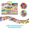 Bandai - Rainbow Loom Mega Combo Set - Creazione di braccialetti - Telaio con 5600 elastici - Ciondoli e perline - CD00101