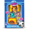 BANDAI - Littlest Pet Shop - Tiki Jungle Pack - 3 animali e accessori - BF00515
