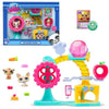 BANDAI - Littlest Pet Shop - Cofanetto Fun Factory - Playset con 2 animali, decorazioni e accessori - BF00519