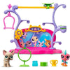 BANDAI - Littlest Pet Shop - Pets Got Talent Playset - Playset con 2 animali, decorazioni e accessori - BF00558