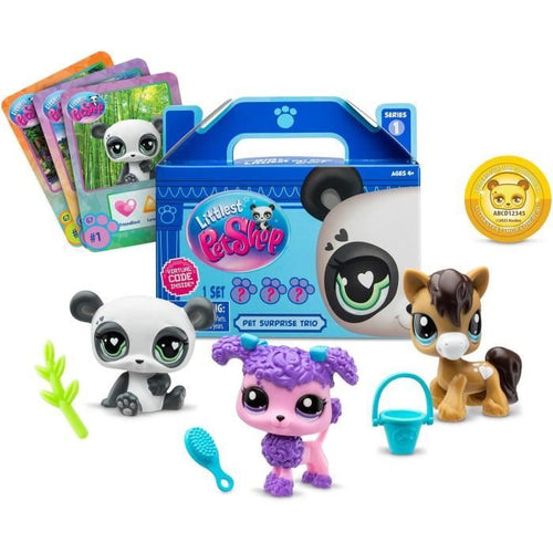 BANDAI - Littlest Pet Shop - 3 Animali a sorpresa - Piccoli animali da collezionare - BF00568
