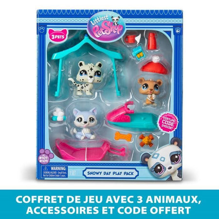 Pacchetto tematico 3 animali domestici - BANDAI - Littlest Pet Shop Snow - Animali e accessori