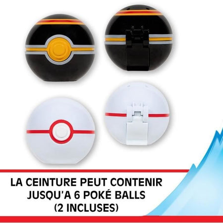 Cintura - BANDAI - Pokémon Clip 'N' Go - 1 cintura, 2 Poké Ball e 1 statuetta Salameche 5 cm