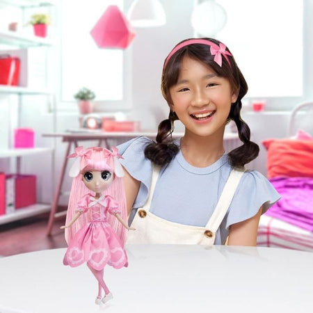 Grande bambola Kawai in stile giapponese da 30 cm - Yumi Doll - BANDAI - Licenza ufficiale Shibajuku Anime