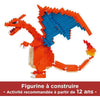 Figura Pokémon Charizard - BANDAI - Nanoblock - Figura in mattoncini 860 pezzi - Kit di costruzione - NBPM80